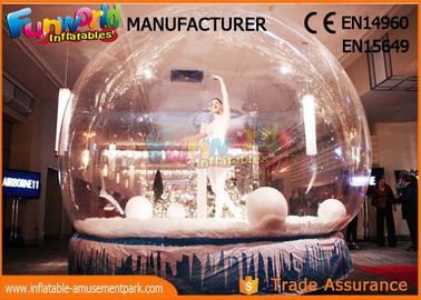 Custom Christmas Inflatable Human Snow Globe For Christmas Decoration 