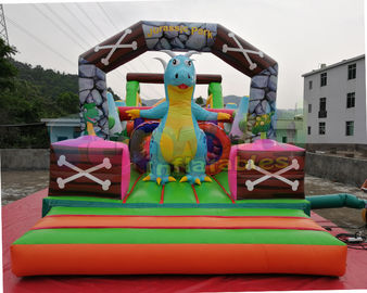 Jurassic Park Inflatable Obstacle Course Combo Bouncing Castle For Advertisement